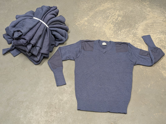 RAF Blue V-Neck Wool Jumper - Pack of 10